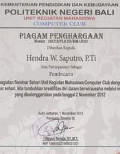 Unit Kegiatan Mahasiswa Computer Club Politeknik Negeri Bali