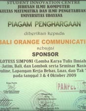 Student Innovation Centre Jurusan Ilmu Komputer, Fakultas MIPA, Universitas Udayana