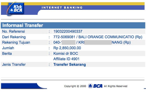 Komisi Afiliasi Mitra Web Hosting