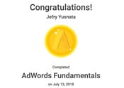 Sertifikat Ujian Google Ads Jefry (Adwords)
