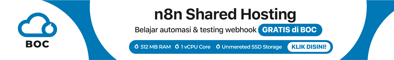 Hosting n8n automation server gratis