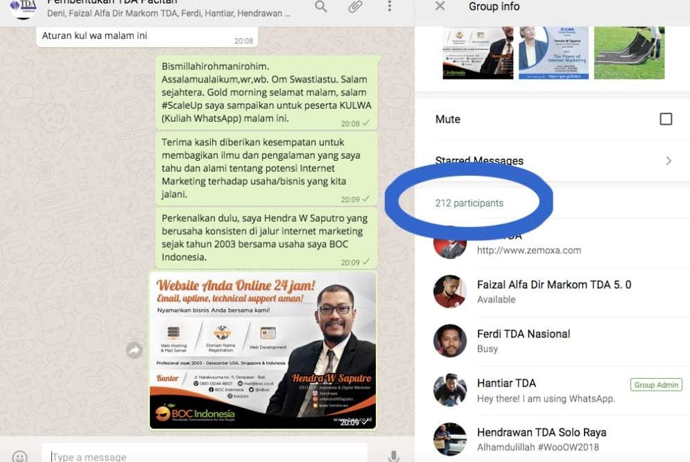 Kuliah Digital Marketing Via Whatsapp