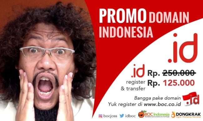 Promo domain name dot id Indonesia