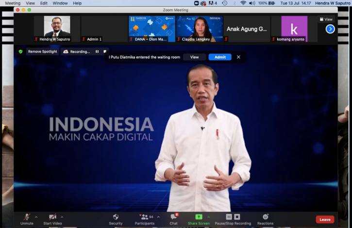 Presiden Joko Widodo Program Literasi Digital Nasional