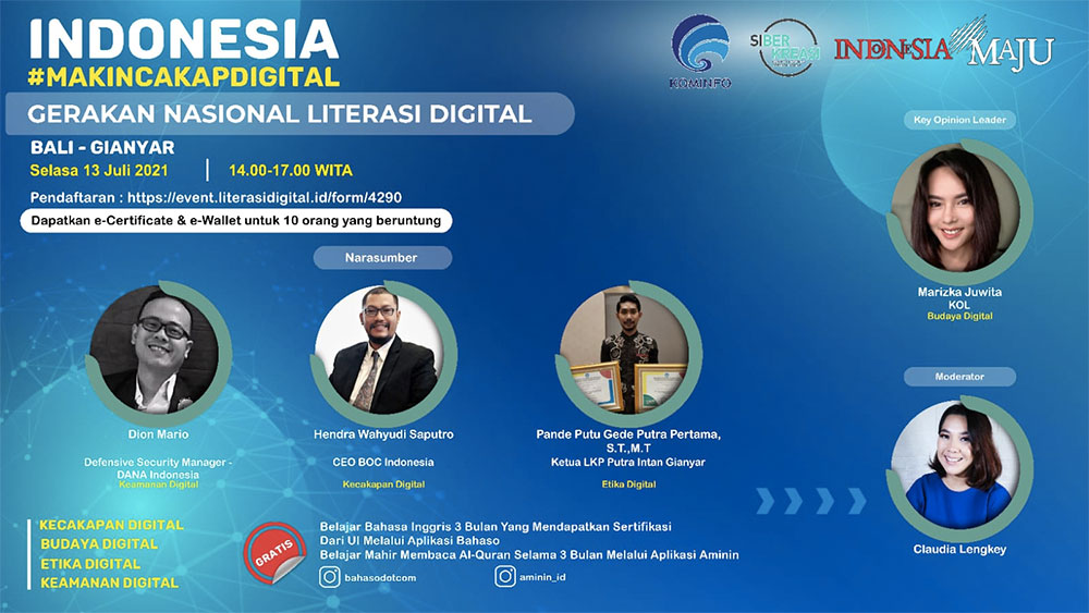 Program Literasi Digital Nasional, Indonesia Makin Cakap Digital