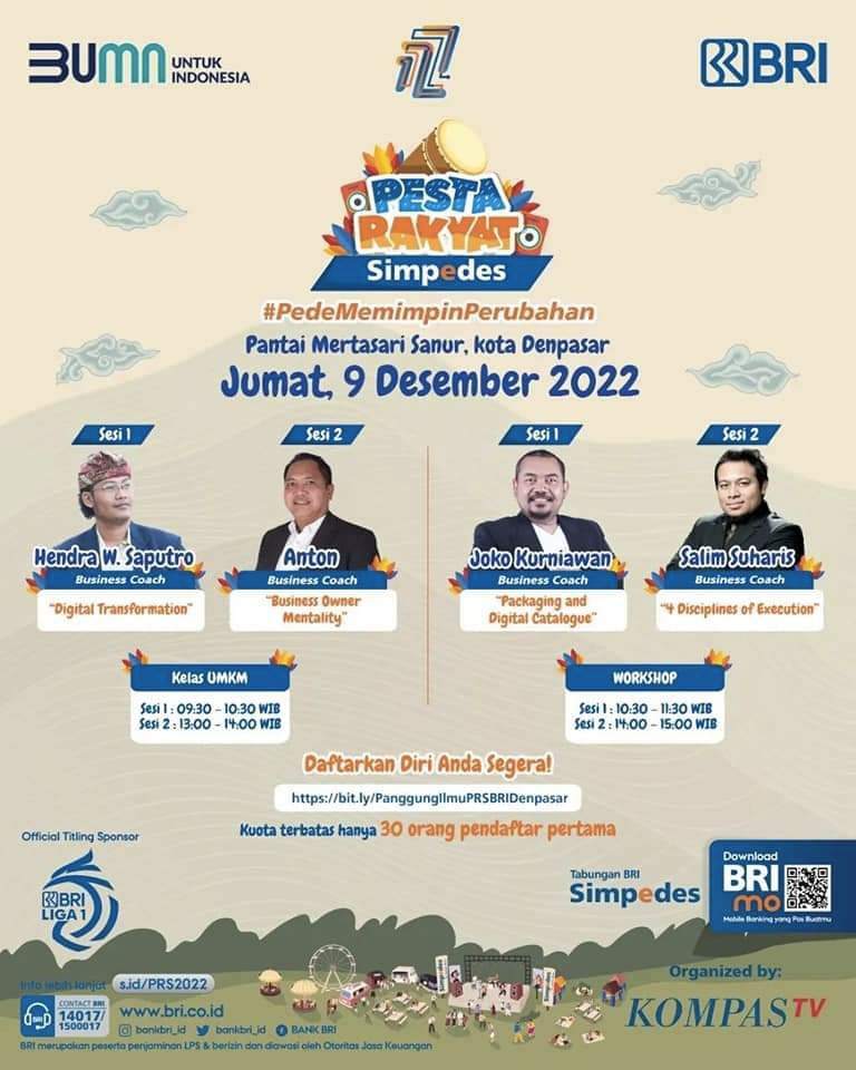 Workshop Pesta Rakyat SIMPEDES BRI 2022 Denpasar